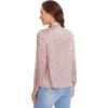 imageFloerns Womens Printed Bow Tied Neck Lantern Long Sleeve Workwear Shirts BlouseNew Pink Dot