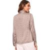 imageFloerns Womens Printed Bow Tied Neck Lantern Long Sleeve Workwear Shirts BlousePink Dot