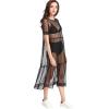 imageFloerns Womens Sheer Mesh Dress Beach Swimwear See Through Cover UpsA Black