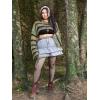 imageFloerns Womens Plus Size Boat Neck Long Sleeve Hollow Out Crochet Cropped SweaterArmy Green