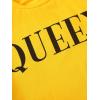 imageFloerns Girls 2 Piece Letter Graphic Short Sleeve Crop Top and Legging SetYellow and Black