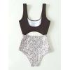 imageFloerns Womens Bathing Suit High Waisted Cut Out Monokini One Piece SwimsuitBlack