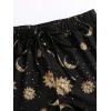 imageFloerns Womens Cute Dinosaur Print Elastic Drawstring Running ShortsBlack Moon