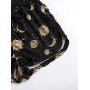 imageFloerns Womens Cute Dinosaur Print Elastic Drawstring Running ShortsBlack Moon
