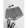imageFloerns Womens Cute Dinosaur Print Elastic Drawstring Running ShortsBlack and White
