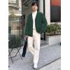 imageFloerns Mens Casual Long Sleeve Button Front V Neck Rib Knit Cardigan SweaterGreen