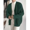 imageFloerns Mens Casual Long Sleeve Button Front V Neck Rib Knit Cardigan SweaterGreen