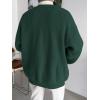 imageFloerns Mens Casual Long Sleeve Button Front V Neck Rib Knit Cardigan SweaterGreen