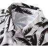 imageFloerns Mens Causal Summer Print Hawaiian Shirt Short Sleeve Button Down Beach ShirtsWhite Coconut Tree