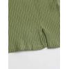 imageFloerns Womens Casual Solid Sleeveless Cami Split Hem Ribbed Knit Bodycon Mini DressA Green