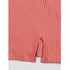 imageFloerns Womens Casual Solid Sleeveless Cami Split Hem Ribbed Knit Bodycon Mini DressCoral Pink