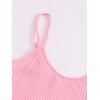 imageFloerns Womens Casual Solid Sleeveless Cami Split Hem Ribbed Knit Bodycon Mini DressPink