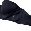 imageFloerns Womens Unpadded Front Closure Half Cup Push Up Strapless BraA Black