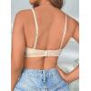 imageFloerns Womens Unpadded Front Closure Half Cup Push Up Strapless BraBeige