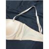 imageFloerns Womens Unpadded Front Closure Half Cup Push Up Strapless BraBeige