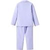 imageFloerns Girls 2 Piece Outfit Solid Lapel Collar Blazer Jacket with Pants Suit SetLight Purple