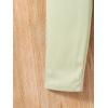 imageFloerns Girls 2 Piece Outfit Solid Lapel Collar Blazer Jacket with Pants Suit SetMint Green
