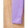 imageFloerns Girls 2 Piece Outfit Solid Lapel Collar Blazer Jacket with Pants Suit SetPurple