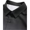 imageFloerns Mens Striped Shirts Casual Short Sleeve Button Down ShirtsBlack Ink White Multi