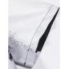 imageFloerns Mens Striped Shirts Casual Short Sleeve Button Down ShirtsBlack White Grey
