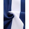 imageFloerns Mens Striped Shirts Casual Short Sleeve Button Down ShirtsBlue and White