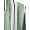 imageFloerns Mens Striped Shirts Casual Short Sleeve Button Down ShirtsMint Green