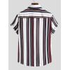 imageFloerns Mens Striped Shirts Casual Short Sleeve Button Down ShirtsMulticolor