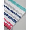 imageFloerns Mens Striped Shirts Casual Short Sleeve Button Down ShirtsRed Grey Multi