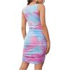 imageFloerns Womens Casual Solid Sleeveless Stretchy Short Bodycon Tank DressMulti