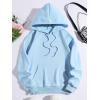 imageFloerns Womens Letter Graphic Print Long Sleeve Drawstring Hoodie SweatshirtBlue Butterfly