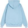 imageFloerns Womens Letter Graphic Print Long Sleeve Drawstring Hoodie SweatshirtDusty Blue