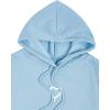 imageFloerns Womens Letter Graphic Print Long Sleeve Drawstring Hoodie SweatshirtDusty Blue
