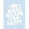 imageFloerns Womens Letter Graphic Print Long Sleeve Drawstring Hoodie SweatshirtLight Blue