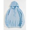 imageFloerns Womens Letter Graphic Print Long Sleeve Drawstring Hoodie SweatshirtLight Blue