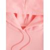 imageFloerns Womens Letter Graphic Print Long Sleeve Drawstring Hoodie SweatshirtPink Bowknot