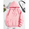 imageFloerns Womens Letter Graphic Print Long Sleeve Drawstring Hoodie SweatshirtPink Butterfly