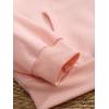 imageFloerns Womens Letter Graphic Print Long Sleeve Drawstring Hoodie SweatshirtSoft Pink