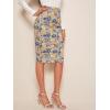 imageFloerns Womens Plaid Print High Waist Knee Length Bodycon Pencil SkirtMulti