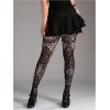 imageFloerns Womens Plus Size Floral Lace Sheer Leggings Tights Pantyhose StockingsBlack Sunflower