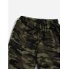 imageFloerns Boys 2 Piece Outfits Print Short Sleeve Camo Tee Shirt and Drawstring Shorts SetA Black