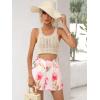 imageFloerns Womens Casual Solid High Waist Wide Leg Shorts with PocketPale Pink