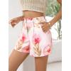 imageFloerns Womens Casual Solid High Waist Wide Leg Shorts with PocketPale Pink