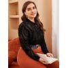 imageFloerns Womens Plus Size Leopard Print Mock Neck Mesh Long Sleeve Tee Shirt TopBlack Paisley