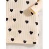 imageFloerns Girls Long Sleeve Mock Neck Rib Knit Fitted Pencil DressApricot Dots