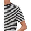 imageFloerns Womens Casual Striped Crew Neck Short Sleeve T Shirts Tee TopsBlack White Multi