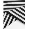imageFloerns Womens Casual Striped Crew Neck Short Sleeve T Shirts Tee TopsBlack White Pink Multi