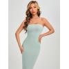 imageFloerns Womens Sleeveless Tube Top Sexy Strapless Bodycon Maxi Club DressMint Green