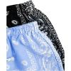 imageFloerns Boys 2 Pcs Boho Paisley Print Drawstring Waist Summer Beach Shorts with PocketsLight Blue