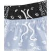imageFloerns Boys 2 Pcs Boho Paisley Print Drawstring Waist Summer Beach Shorts with PocketsLight Grey