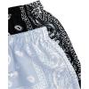 imageFloerns Boys 2 Pcs Boho Paisley Print Drawstring Waist Summer Beach Shorts with PocketsLight Grey